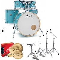 Pearl Decade Maple Pro Drum Kit w/Sabian XSRs Ice Mint