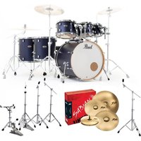 Pearl Decade Maple 7pc Pro Drum Kit w/Sabian XSRs Ultramarine Velvet