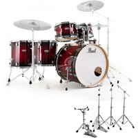 Pearl Decade Maple 22 6pc Drum Kit w/Hardware Gloss Deep Red Burst