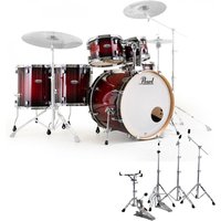Read more about the article Pearl Decade Maple 22 6pc Drum Kit w/Hardware Gloss Deep Red Burst