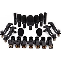 7 Piece Drum Mic Set with Carry Case by Gear4music