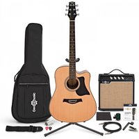 Read more about the article Dreadnought Electro Acoustic + Complete Pack by Gear4music Natural