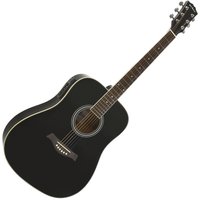 Dreadnought Electro Acoustic Guitar by Gear4music Black - Nearly New