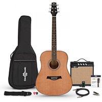 Read more about the article Dreadnought Electro Acoustic Guitar + 15W Amp Pack
