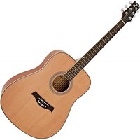 Dreadnought Acoustic Guitar by Gear4music Natural