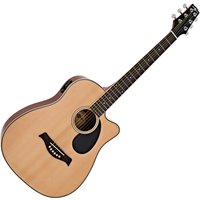 3/4 Size Electro-Acoustic Travel Guitar by Gear4music