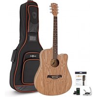 Deluxe Cutaway Dreadnought Acoustic Guitar Pack Willow