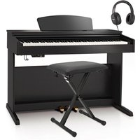 DP-10X Digital Piano by Gear4music + Accessory Pack Gloss Black