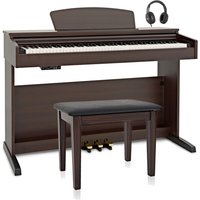 DP-10X Digital Piano by Gear4music + Piano Stool Pack Dark RW