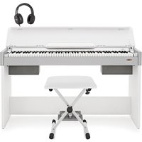 DP-7 Compact Digital Piano by Gear4music + Accessory Pack White