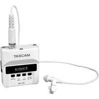 Tascam DR-10LW - Digital Audio Recorder With Lapel Microphone White