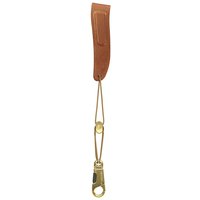 DAddario Padded Leather Sax Strap for Tenor and Baritone Brown