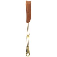 DAddario Padded Leather Sax Strap for Alto and Soprano Brown