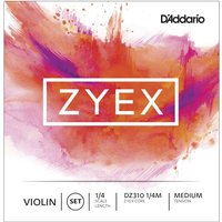 DAddario Zyex Violin String Set 1/4 Size Medium