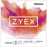 DAddario Zyex Violin E String 1/4 Size Medium