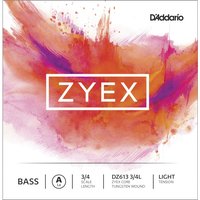 DAddario Zyex Double Bass A String 3/4 Size Light 