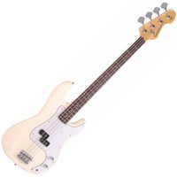 Encore E4 Blaster Bass Guitar Vintage White