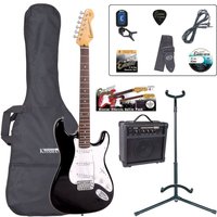 Encore E6 Electric Guitar Outfit Black