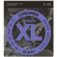 Read more about the article DAddario ECG24 XL Flatwound Chromes Jazz Light 11-50