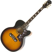 Read more about the article Epiphone J-200 EC Studio (EJ-200SCE) Vintage Sunburst