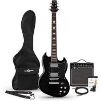 Brooklyn Electric Guitar + 15W Amp Pack Black