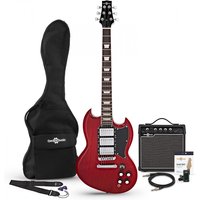 Brooklyn Select Electric Guitar + 15W Amp Pack Red