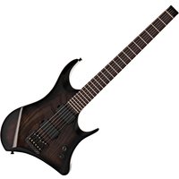 Harlem Headless Guitar by Gear4music Trans Black