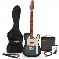 Knoxville Select Electric Guitar SSS + Amp Pack Denim Burst