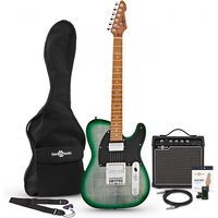 Read more about the article Knoxville Select Electric Guitar HH + Amp Pack Trans Green
