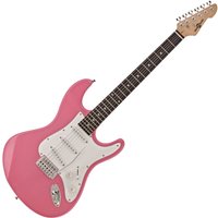 LA Electric Guitar by Gear4music Pink