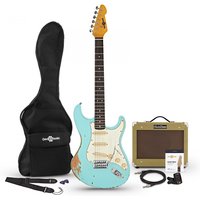 LA Select Legacy Guitar + Tweed Amp Pack Lagoon Blue