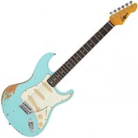 Read more about the article LA Legacy Guitar by Gear4music Lagoon Blue