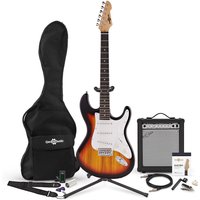 Read more about the article LA Electric Guitar + 35W Complete Amp Pack Sunburst