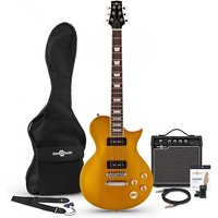 New Jersey Select Guitar by Gear4music + 15W Pack Glorious Gold