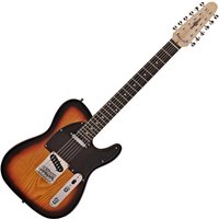 Knoxville Deluxe 12 String Electric Guitar by Gear4music Sunburst