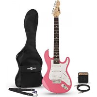 3/4 LA Electric Guitar + Miniamp Pink