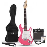 3/4 LA Electric Guitar + Amp Pack Pink