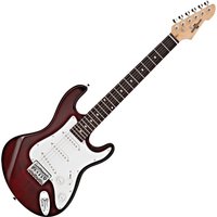 3/4 LA Electric Guitar by Gear4music Wine Red