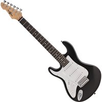 3/4 LA Left Handed Electric Guitar by Gear4music Black - Nearly New