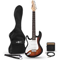 3/4 LA Left Handed Electric Guitar + Miniamp Sunburst