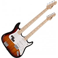 Read more about the article LA Double Neck Bass + Guitar by Gear4music Sunburst – Nearly New
