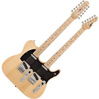 Knoxville Double Neck Guitar by Gear4music Natural