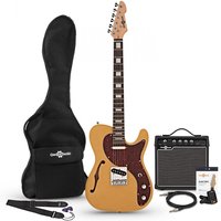 Knoxville Semi-Hollow Electric Guitar + Amp Pack Butterscotch