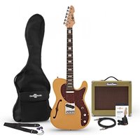 Knoxville Semi-Hollow Guitar and SubZero V35RG Amp Pack Butterscotch