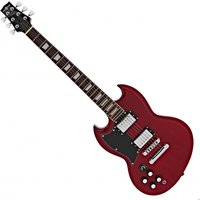 Brooklyn Left Handed Electric Guitar by Gear4music Red