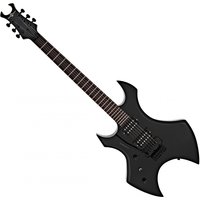 Harlem X Left Handed Electric Guitar by Gear4music Black - Nearly New