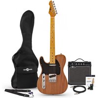 Knoxville Left Handed Electric Guitar + Amp Pack Natural