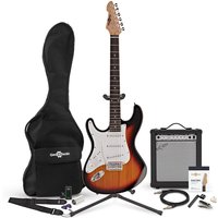 LA Left Handed Electric Guitar + 35W Complete Amp Pack Sunburst