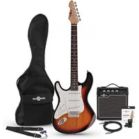 LA Left Handed Electric Guitar + Amp Pack Sunburst