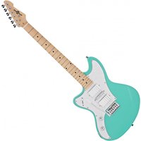 Seattle Left Handed Electric Guitar by Gear4music Seafoam Green